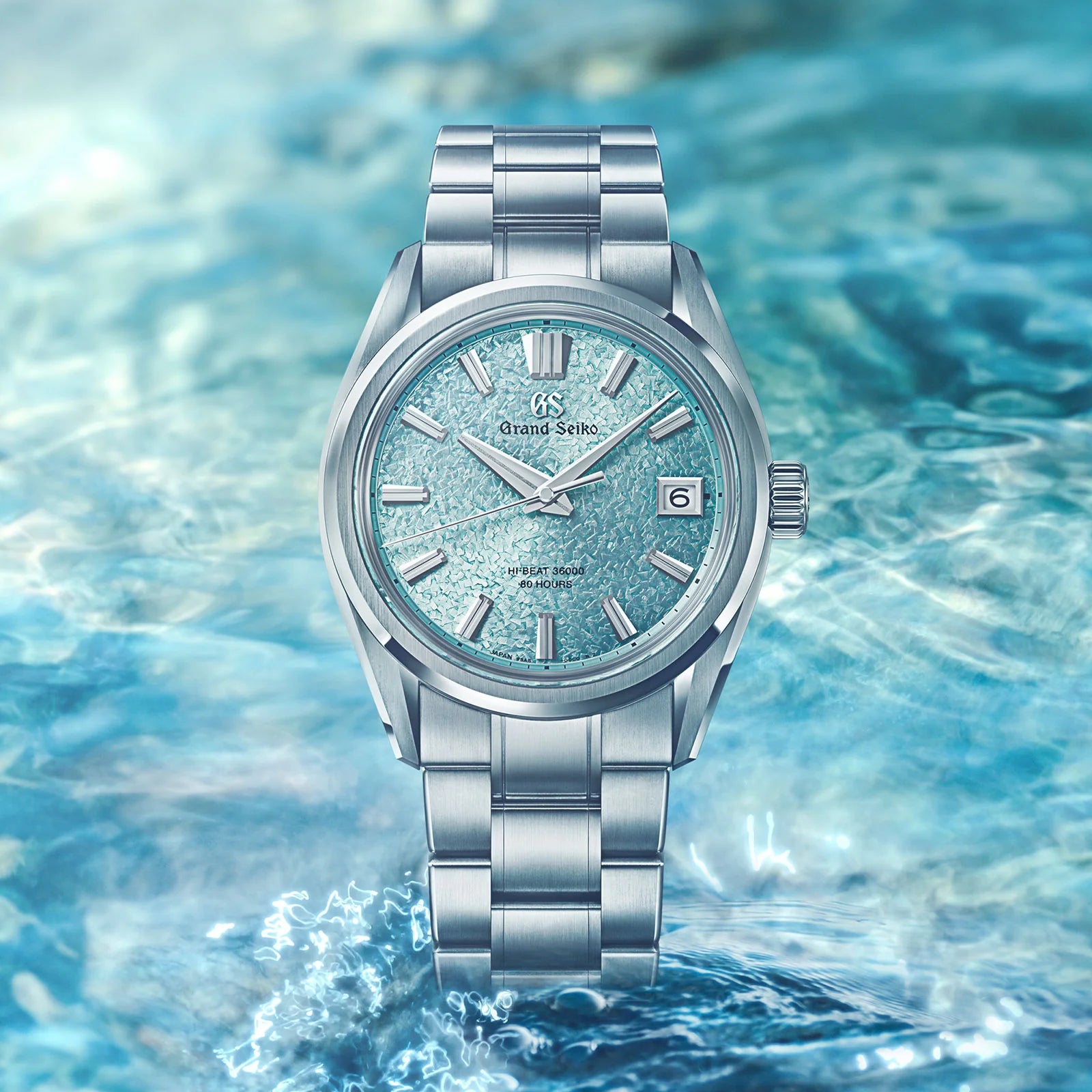 Front View of Grand Seiko Evolution 9 Collection Hi-Beat 36000 'Genbi Valley' SLGH035