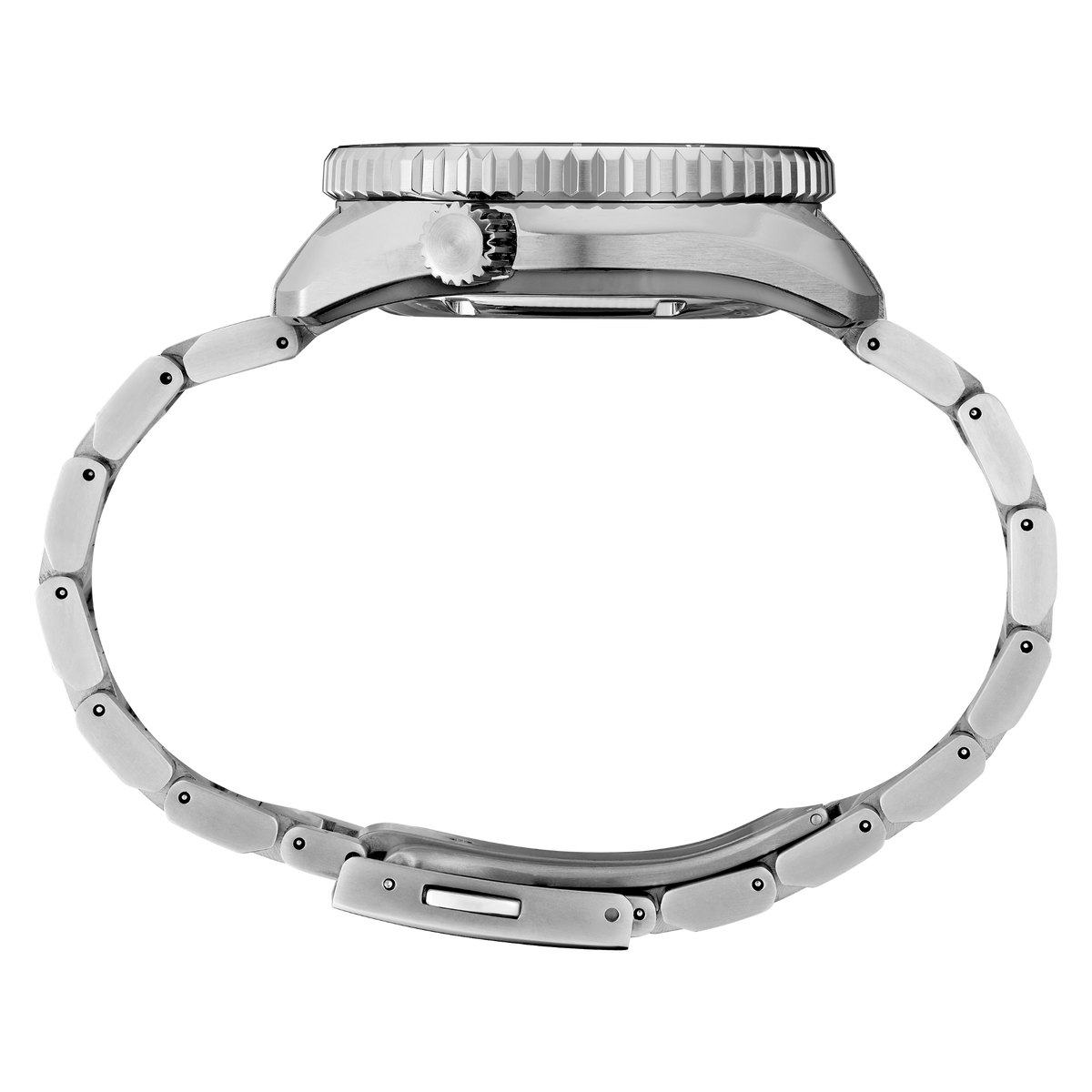 Seiko Prospex LX Spring Drive GMT U.S. Special Edition Gray Blue 'Earth' 44mm SNR055 side view