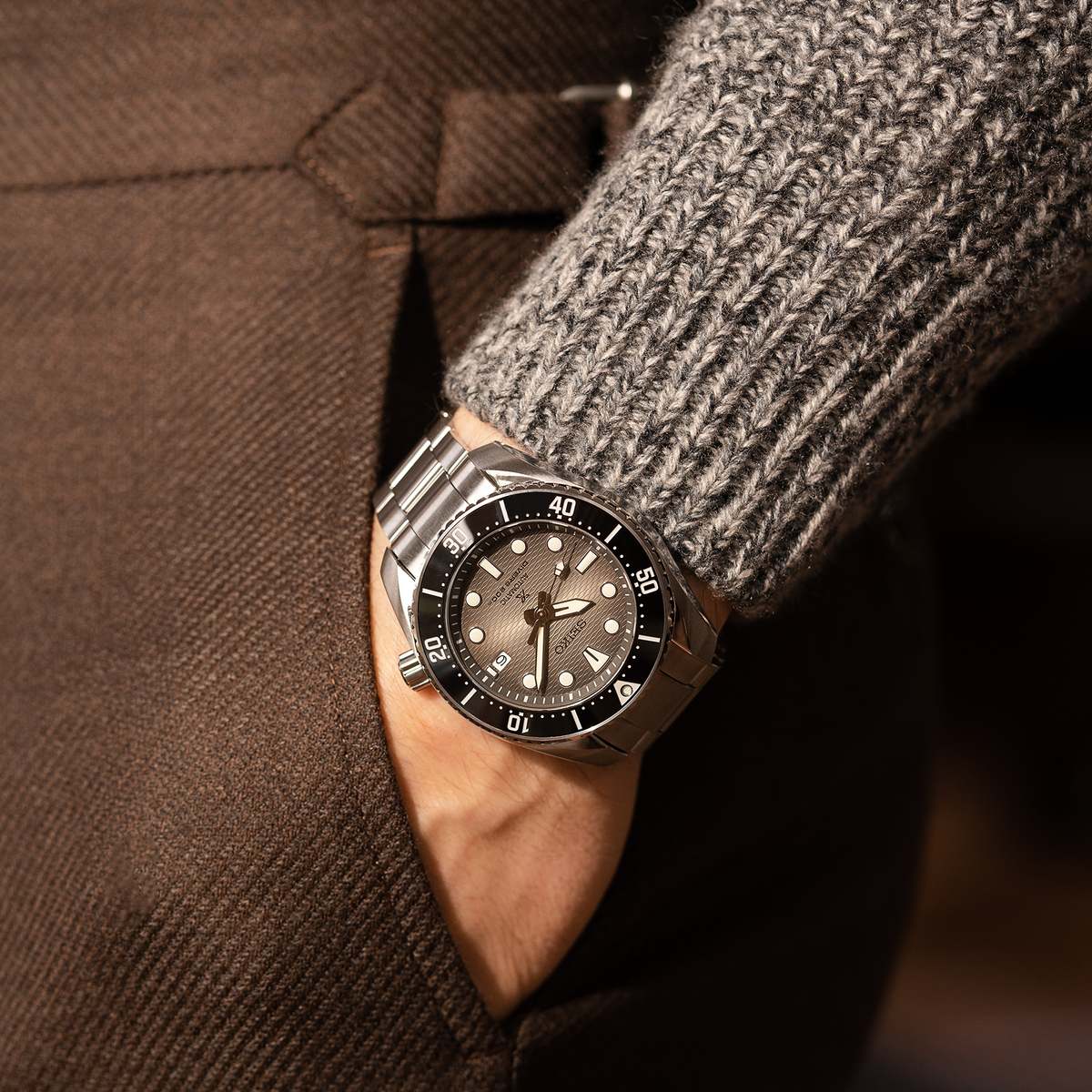 Seiko Prospex Sumo Diver Watch 45mm SPB323 Model Wrist Shot