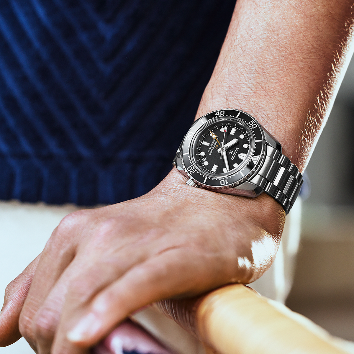 Seiko Prospex Diver GMT 1968 Modern Re-Interpretation SPB383 Model Shot