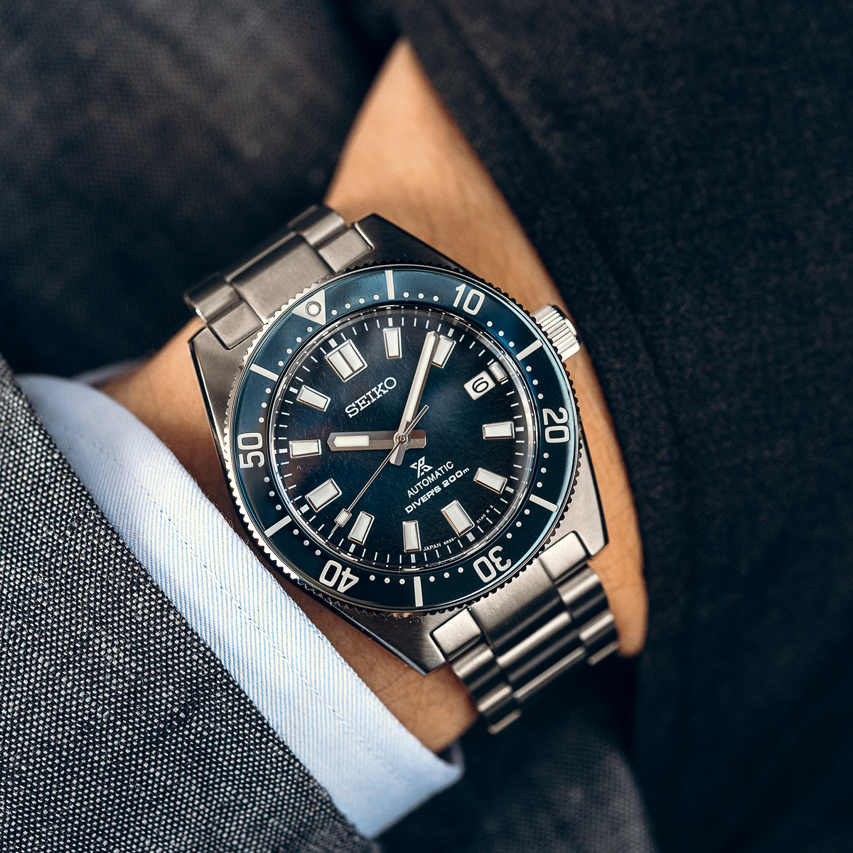 Seiko Prospex U.S. SPECIAL EDITION Ice Diver Blue 40.5mm SPB421 Model Wrist Shot