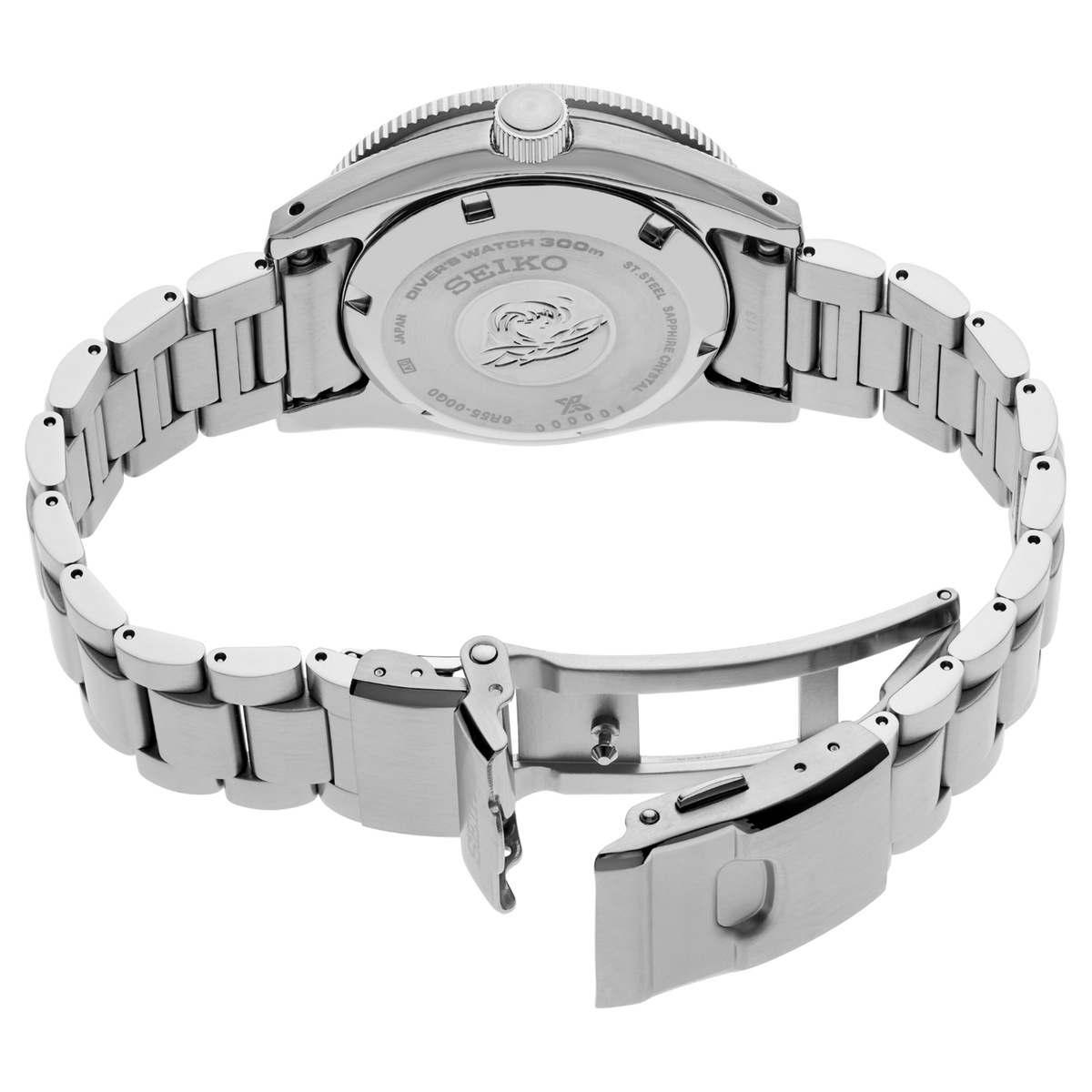 Seiko Prospex 1965 Heritage Diver Watch 40mm SPB451 Back Side View