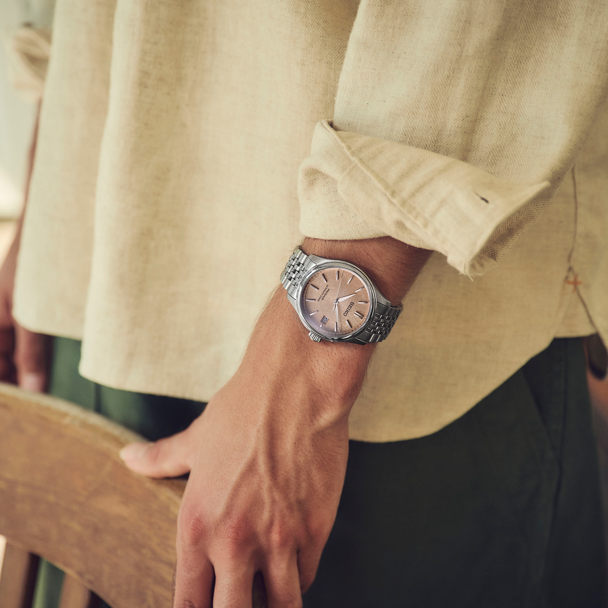 Seiko Presage Classic Series 'Araigaki' 40mm SPB467 Model Wrist Shot