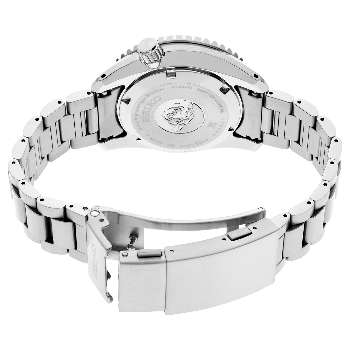 Seiko Prospex 1968 Heritage Diver's GMT 42mm Watch SPB519 Back Side View