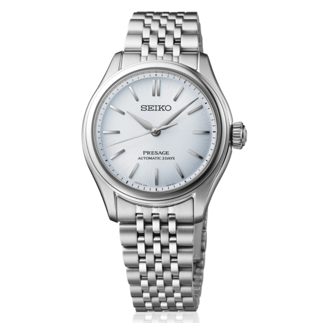 Seiko Presage Classics Series 'Ajiro' Light Blue 36mm SPB521 Front View