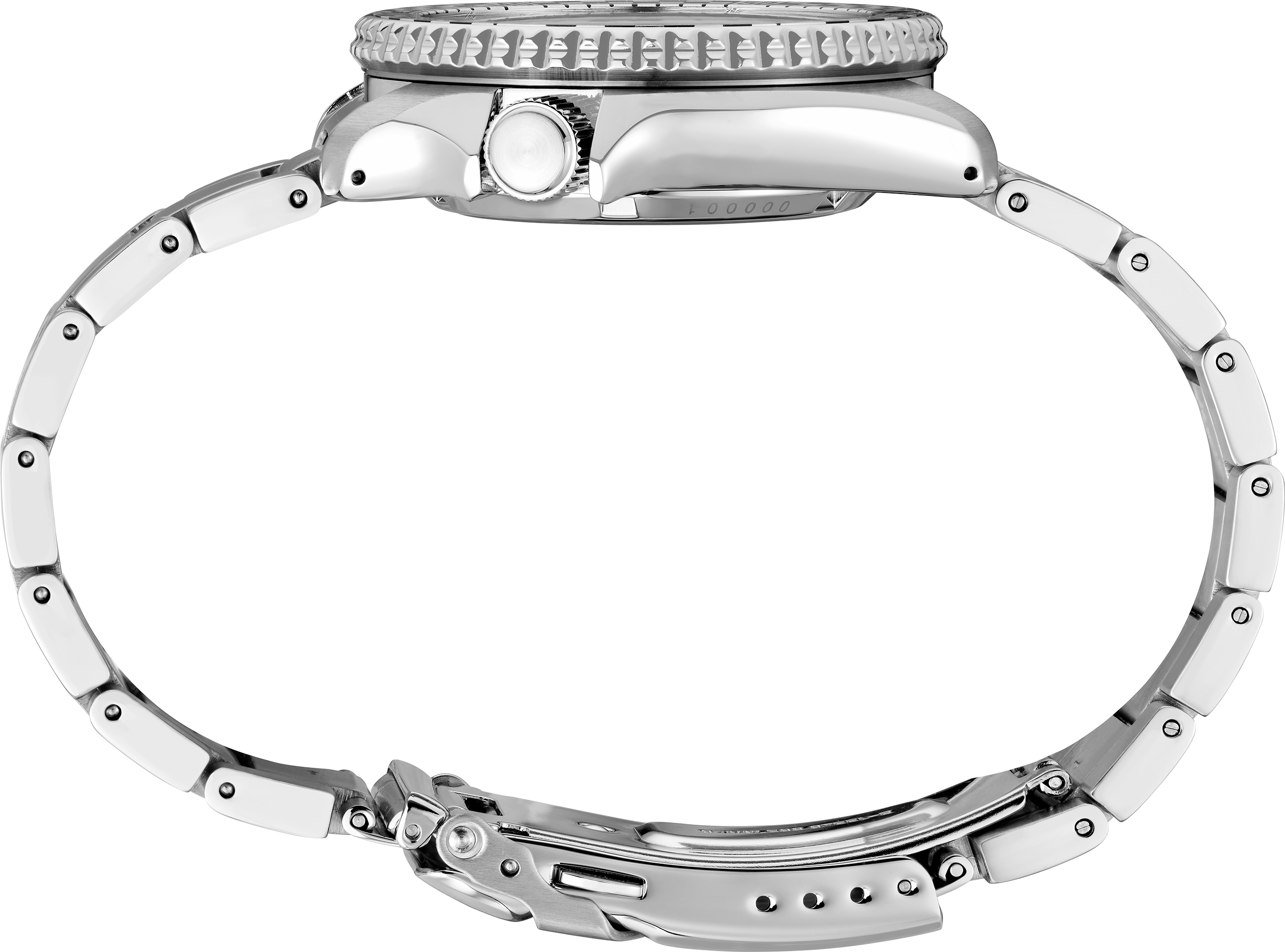 Seiko 5 SRPK67 Checkered Bezel Black Dial Automatic Watch bracelet