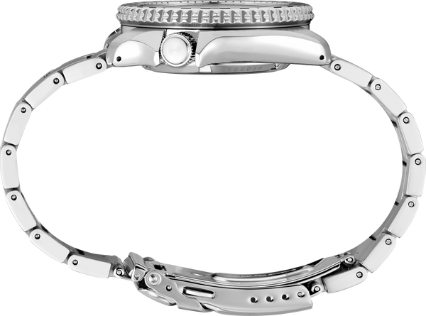 Seiko 5 SRPK67 Checkered Bezel Black Dial Automatic Watch bracelet