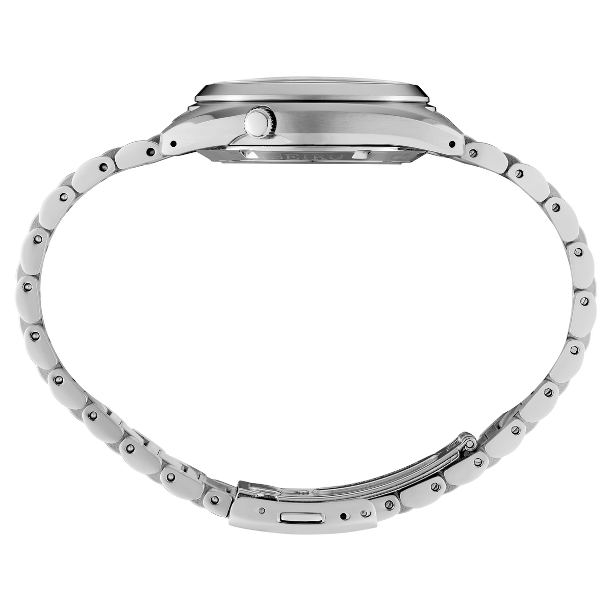Seiko 5 Sports SNXS Series Metallic Beige 37mm SRPK91 Side View