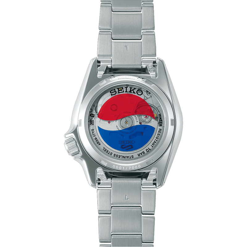 Seiko 5 Sports Pepsi Limited Edition SRPL99 caseback