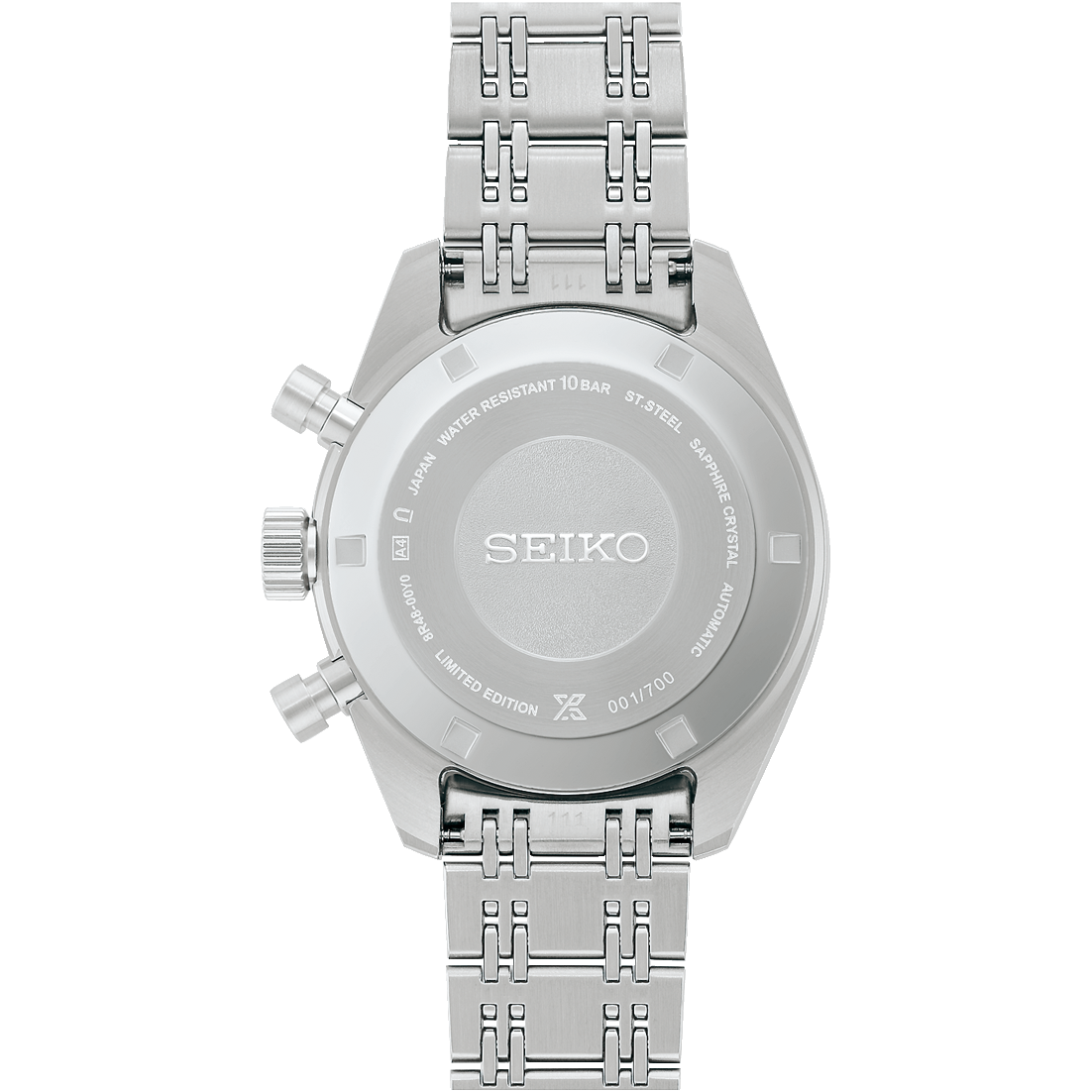 Seiko Prospex Speedtimer Mechanical Chronograph SRQ059 caseback