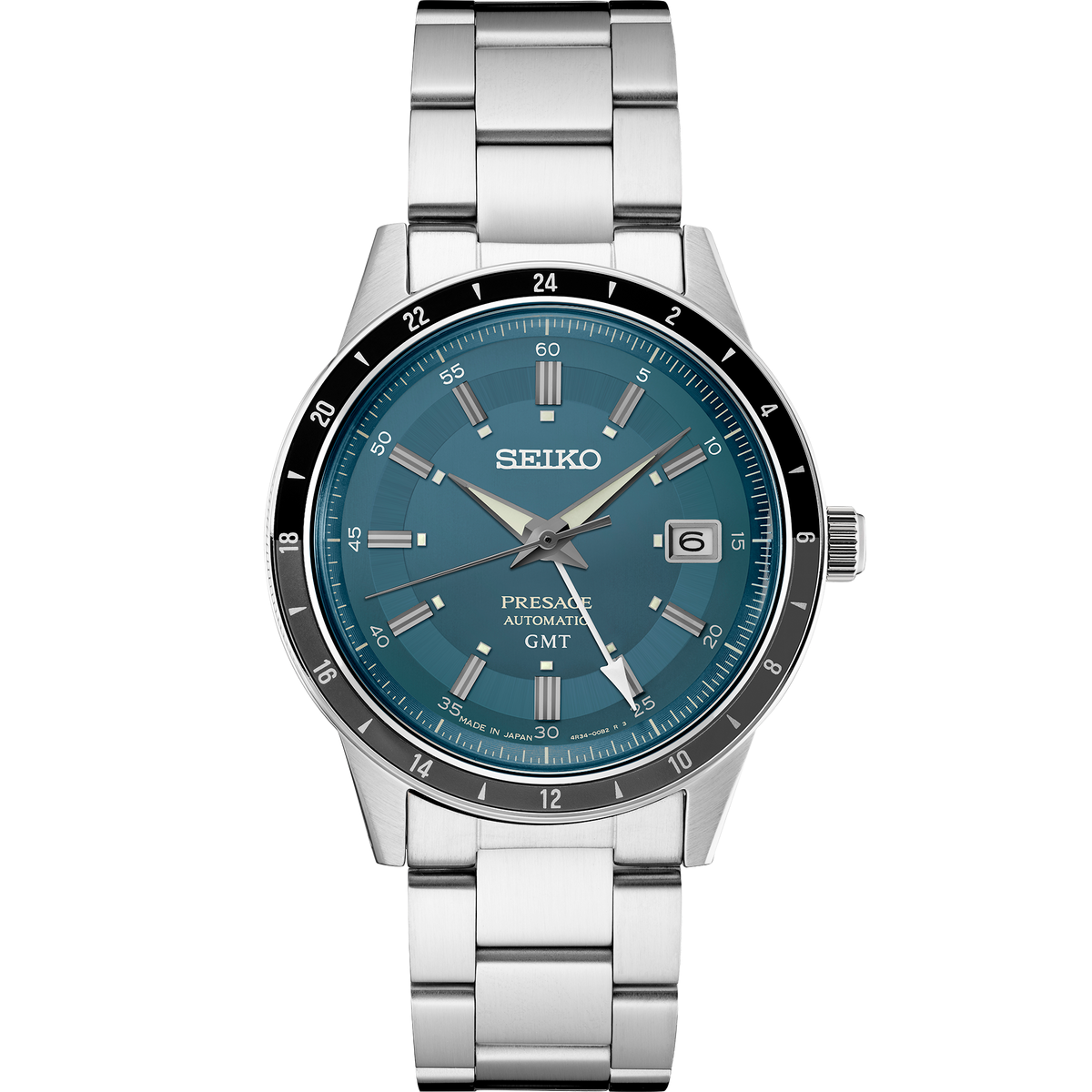 Seiko Presage Style 60s GMT Blue Gray SSK009