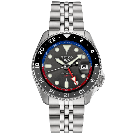 Seiko 5 Sports SKX GMT U.S. Special Creation Charcoal Gray Dial SSK019