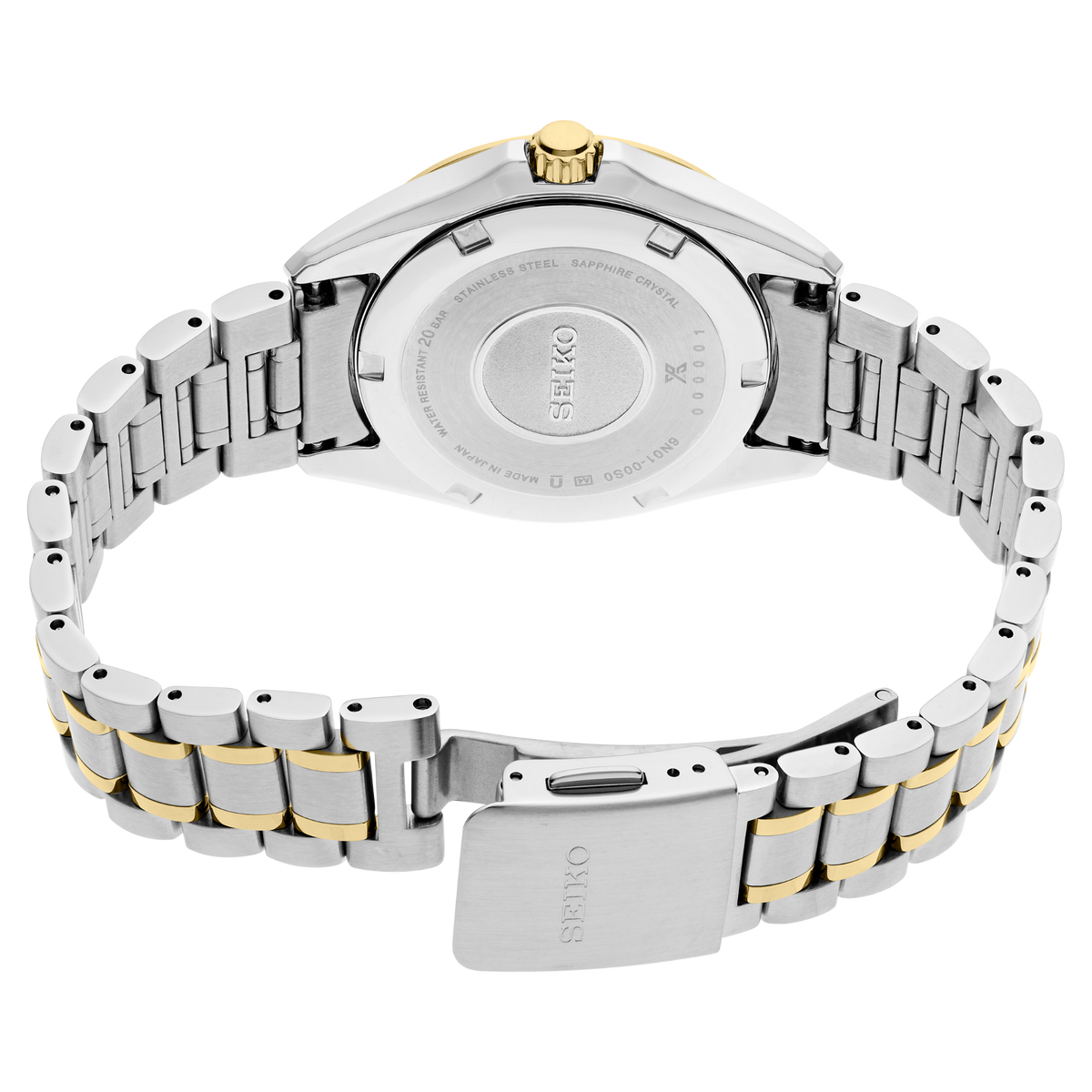 Seiko Prospex Sea Series Mother of Pearl Watch 34mm SUR608 Back Side View