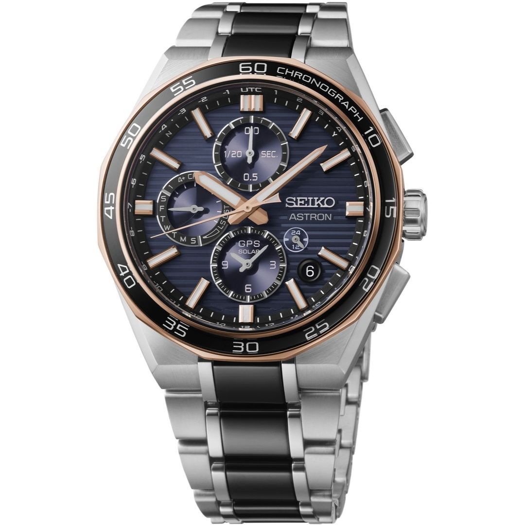 Seiko Astron GPS Solar Dual-Time Chronograph Limited Edition SSH180 soldier shot