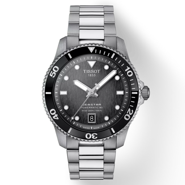 Tissot Seastar 1000 Powermatic 80 40mm Black Gray Dial