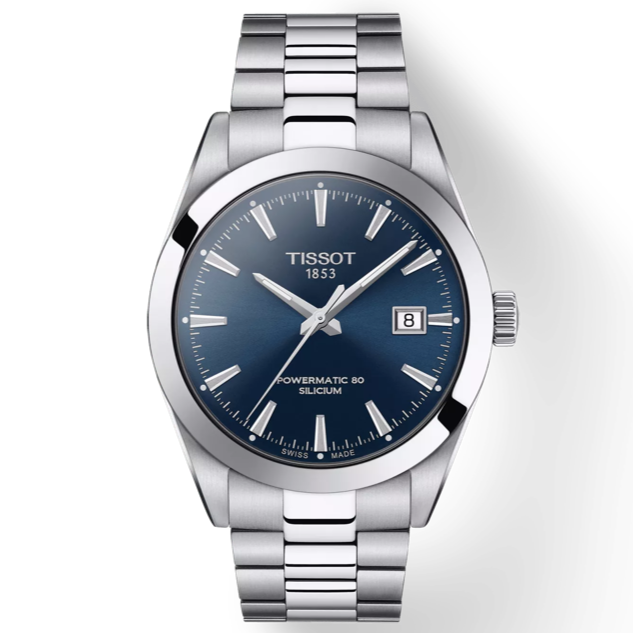Tissot Gentleman Powermatic 80 Silicium 40mm Blue dial watch
