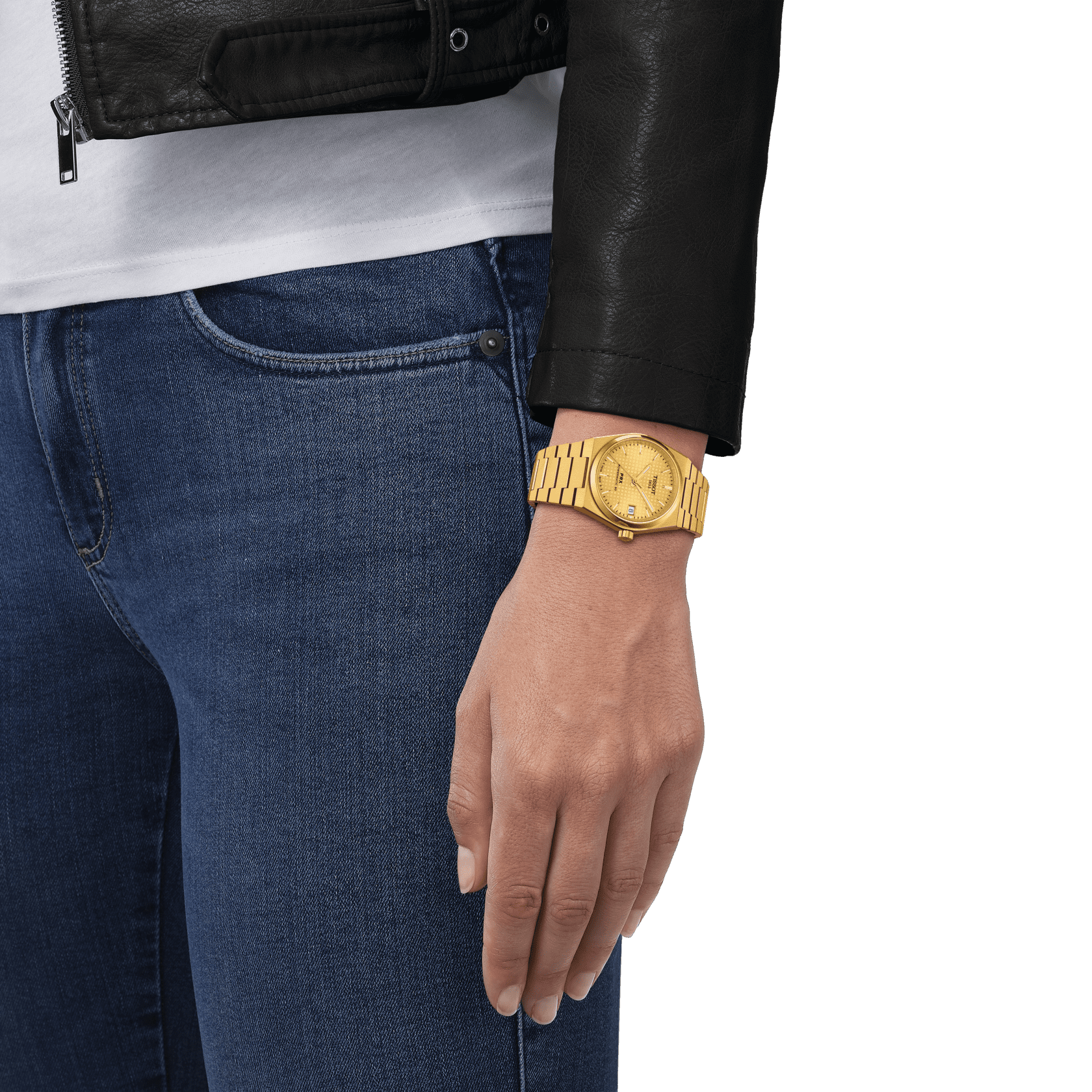 Tissot PRX Powermatic 80 Gold Plated 35mm T1372073302100