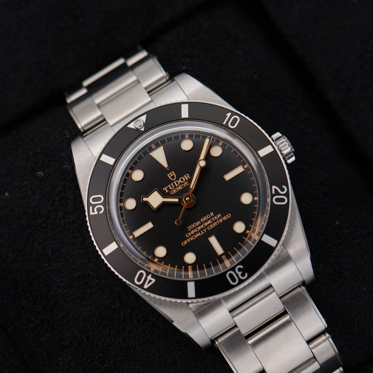 Tudor Black Bay 54 Diver's Watch Black 37mm dial 2