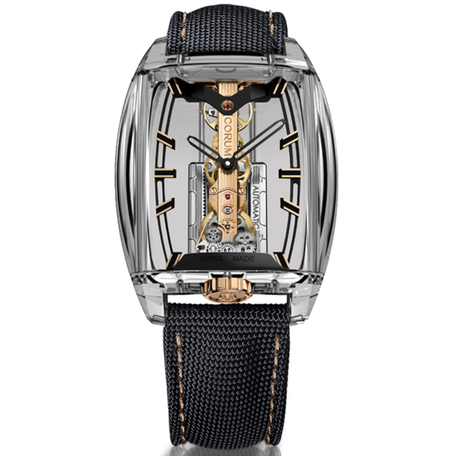 Front view of Corum Golden Bridge Avant-Garde 37mm Automatic B37.313.SN0.8N