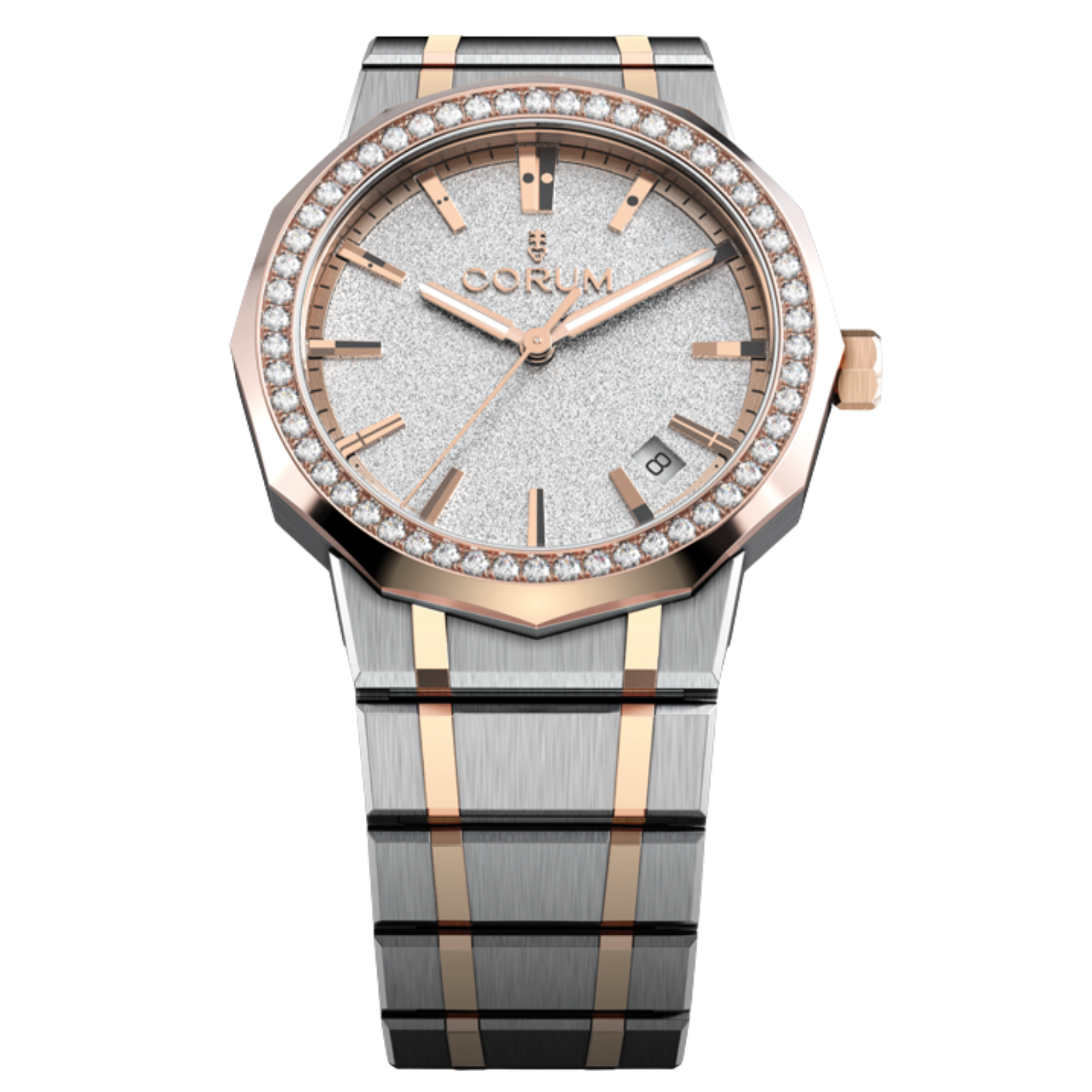 Main View of Corum Admiral 36mm Automatic Steel & Gold Diamonds A36.231.GG0.2F