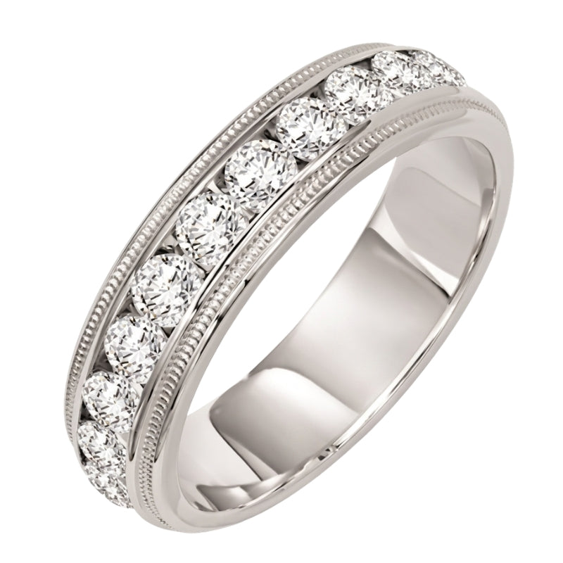 Front View Of Diamond Anniversary Band.
