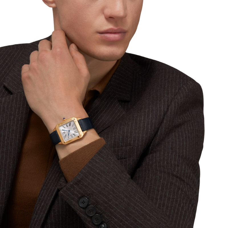 Model Hand of Cartier Santos-Dumont Extra Large Model Yellow Gold WGSA0108