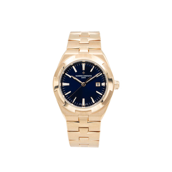 Vacheron Constantin 4600V/200R-B979 Pink Gold Overseas Blue Dial 34.5mm Watch