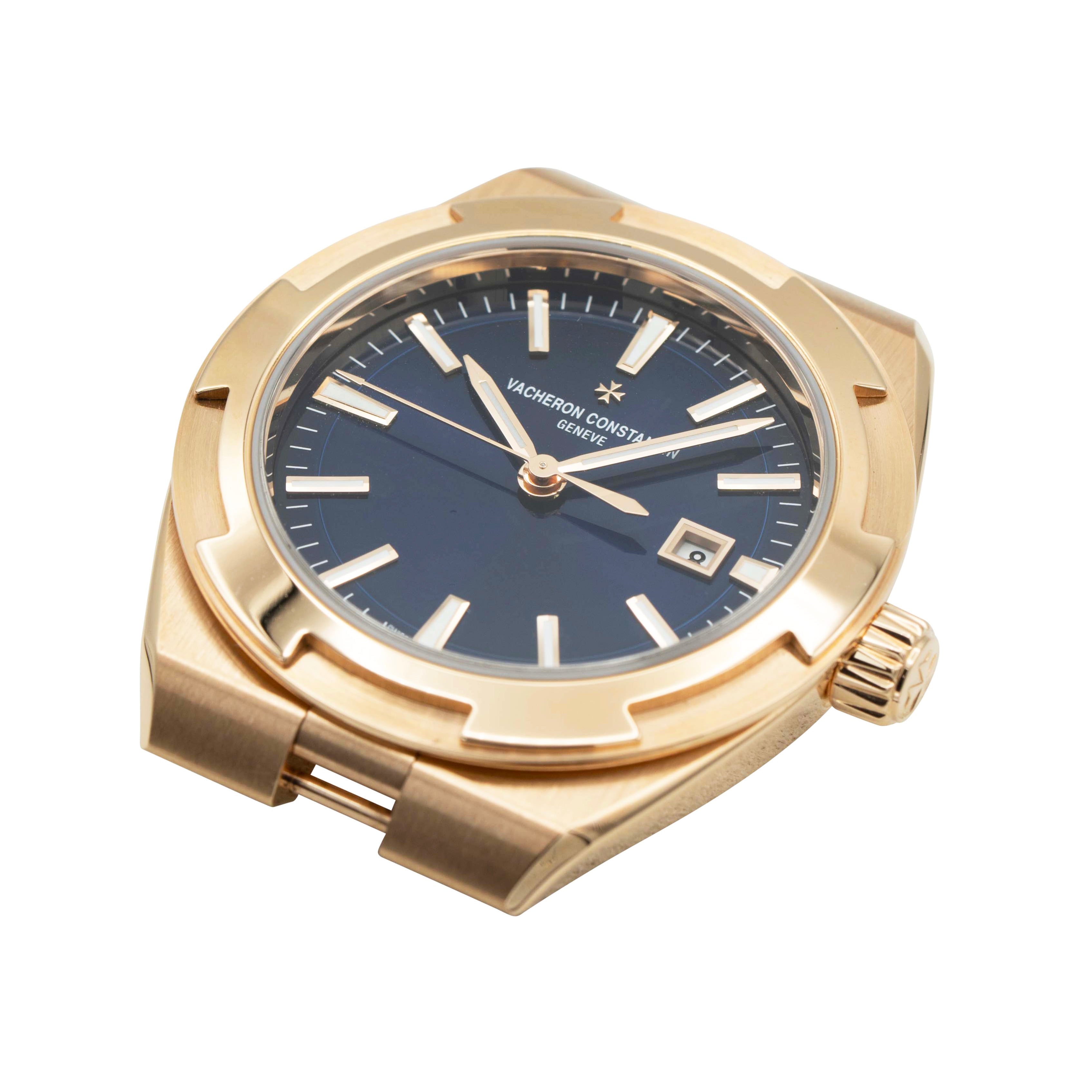 Vacheron Constantin 4600V/200R-B979 Pink Gold Overseas Blue Dial 34.5mm Watch dial