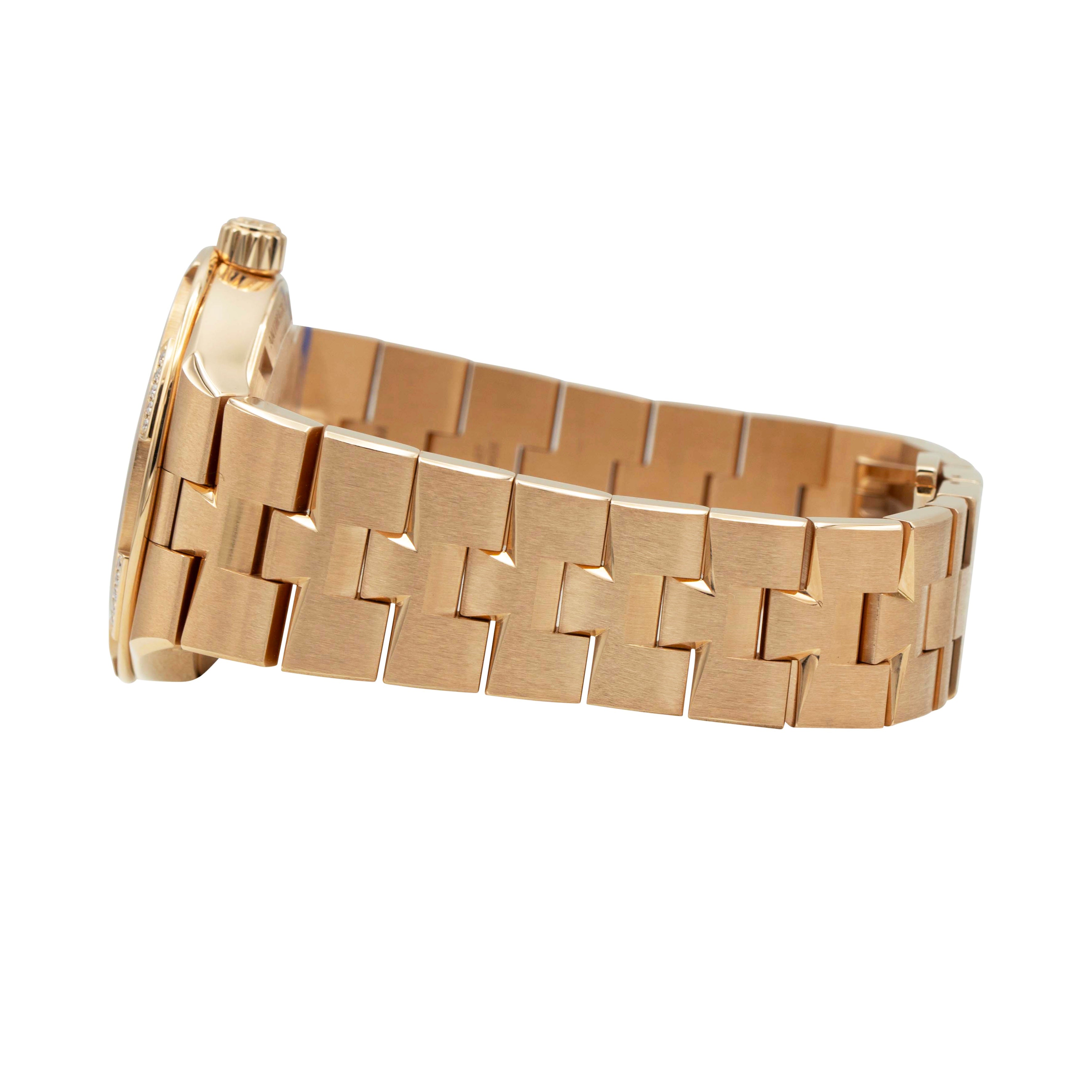 Vacheron Constantin 4605V/200R-B978 Pink Gold Overseas Blue Dial 35mm Watch bracelet