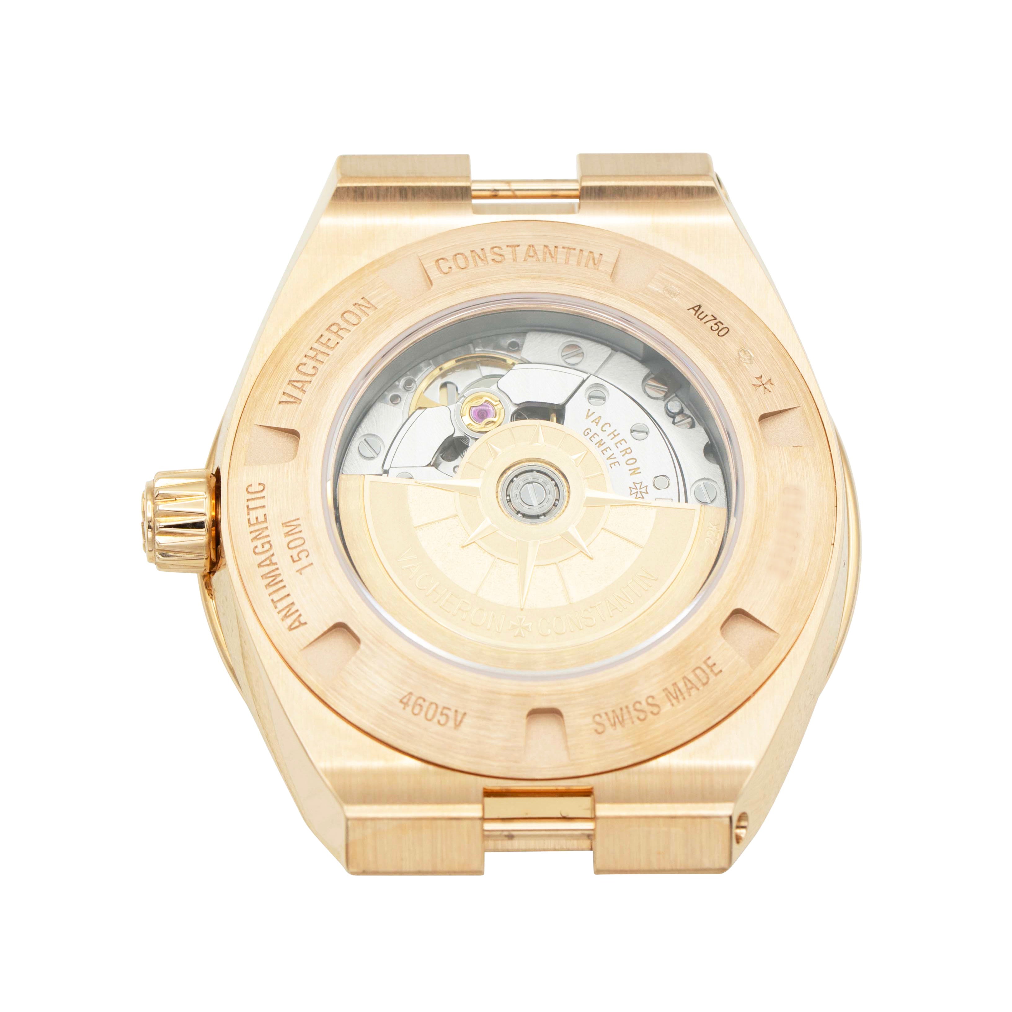 Vacheron Constantin 4605V/200R-B978 Pink Gold Overseas Blue Dial 35mm Watch caseback