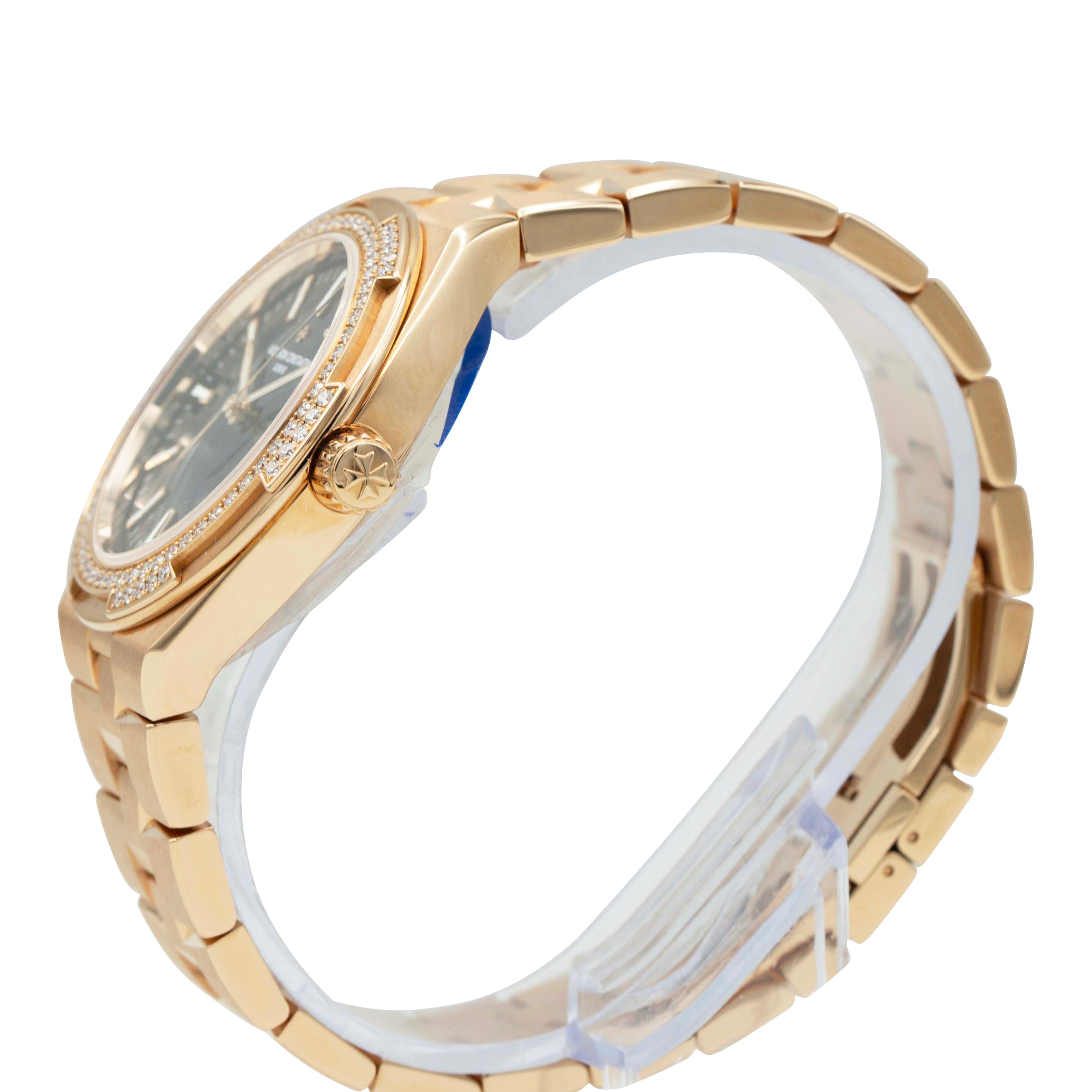 Vacheron Constantin 4605V/200R-B978 Pink Gold Overseas Blue Dial 35mm Watch crown