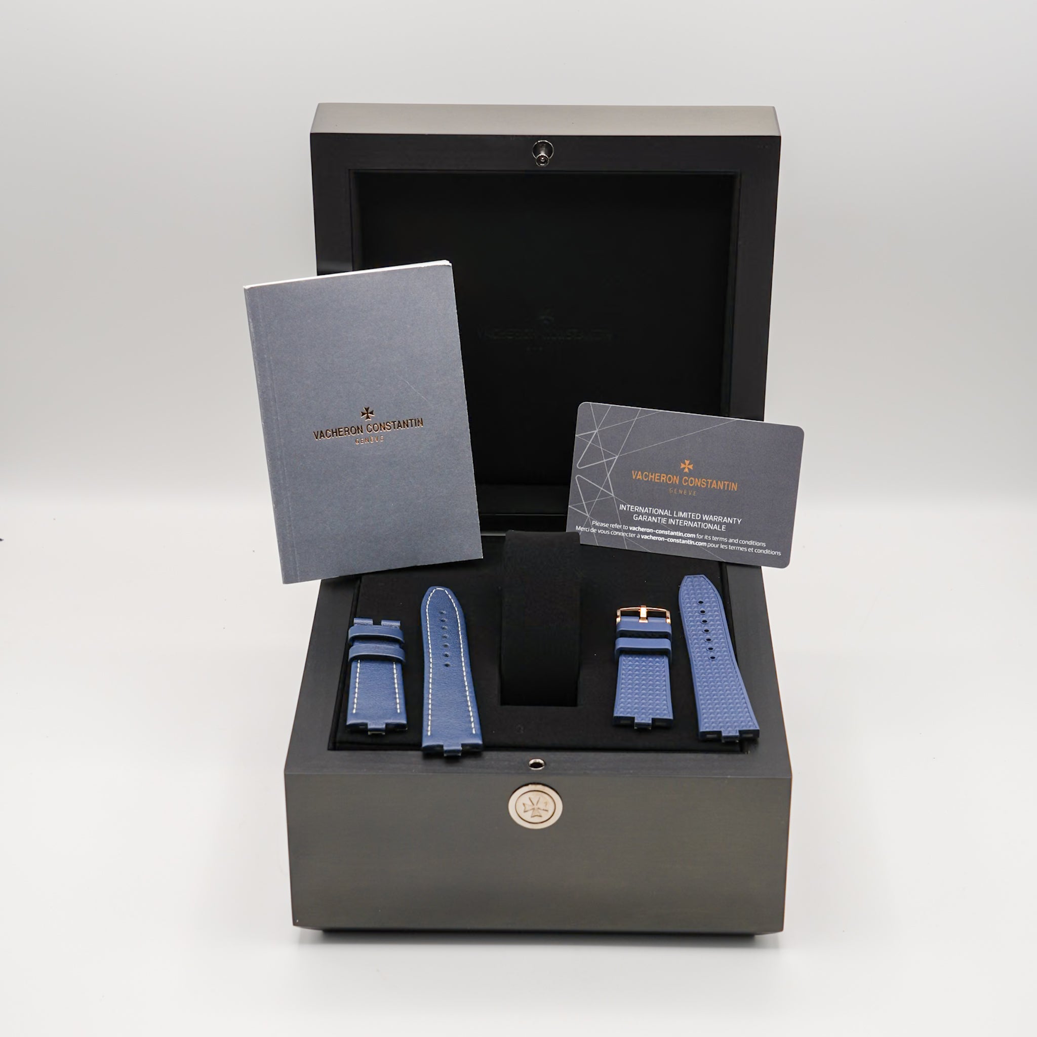 Vacheron Constantin Overseas 34.5 35mm Pink Gold Box Papers and Straps