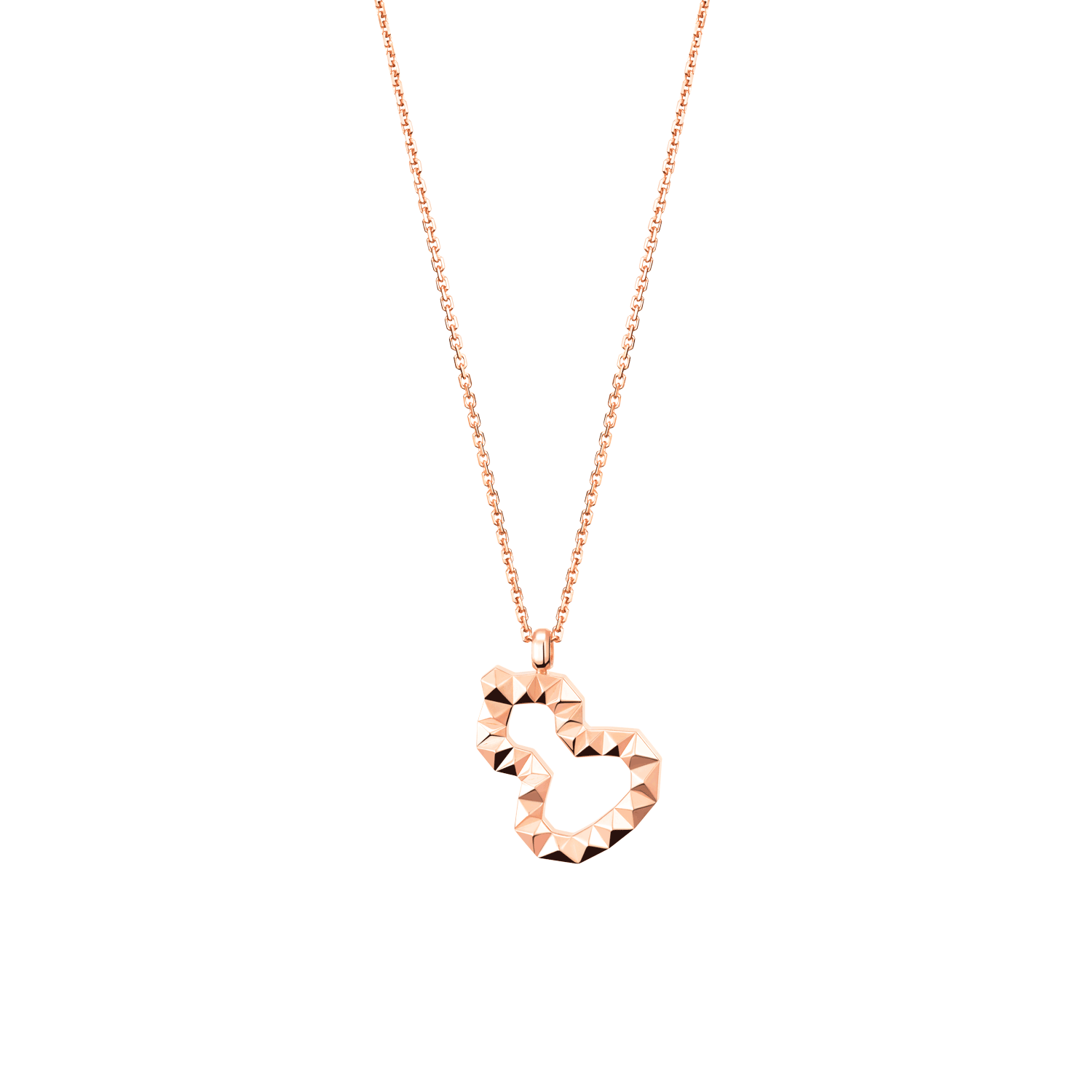 Small Wulu Necklace in 18K rose gold