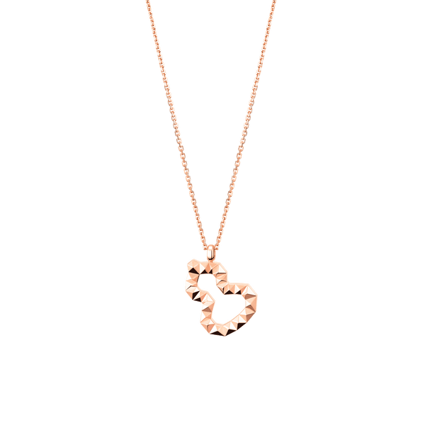 Small Wulu Necklace in 18K rose gold