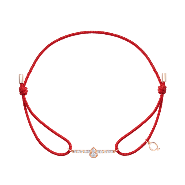 Qeelin Wulu Mini Solitaire Red Cord WUC50ADRGDI