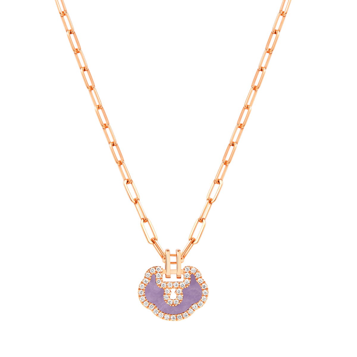 Qeelin Yu Yi Small Jadeite Necklace YLN40ABRGPJ
