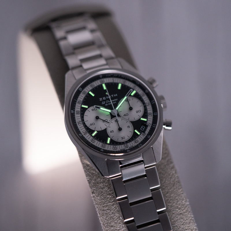 Zenith Chronomaster Original 38mm Reverse Panda 03.3200.3600/21.M3200 lume