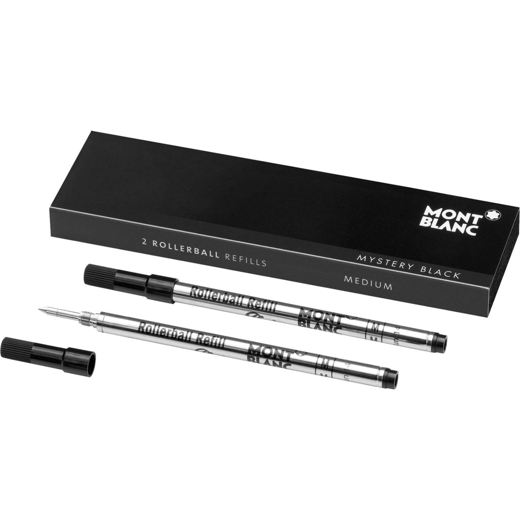 Montblanc Rollerball Refill Set of 2 Mystery Black Medium 105158