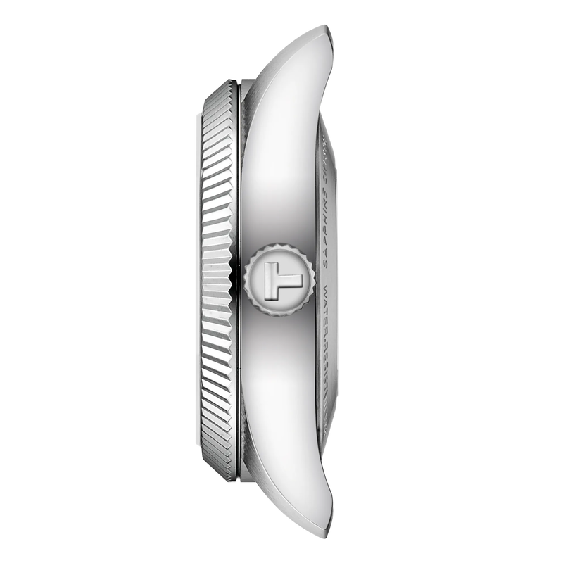 Steel case side view