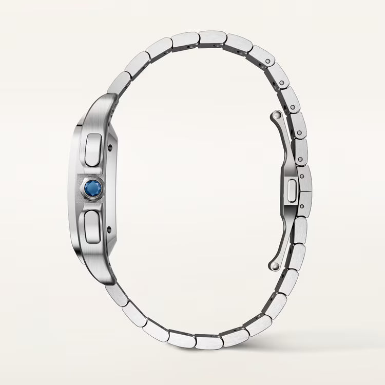 Side View of Cartier Santos Large Chronograph Automatic Steel WSSA0083