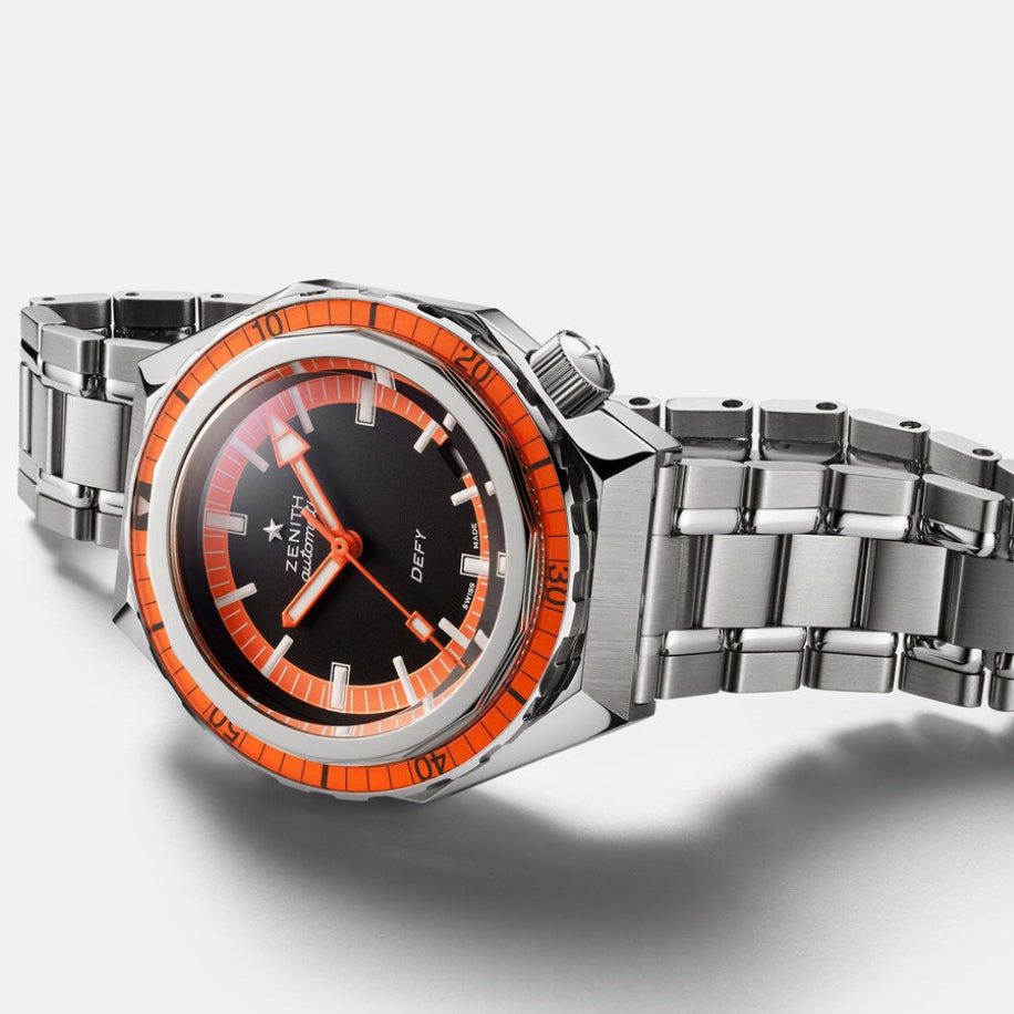 Zenith Defy Revival Black & Orange 37mm 03.A3648.670/21.M3648 side view