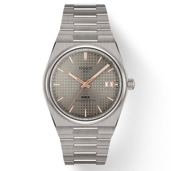 Tissot PRX Anthracite Dial 38mm titanium watch