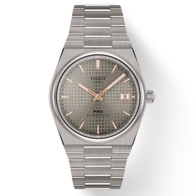 Tissot PRX Anthracite Dial 38mm titanium watch