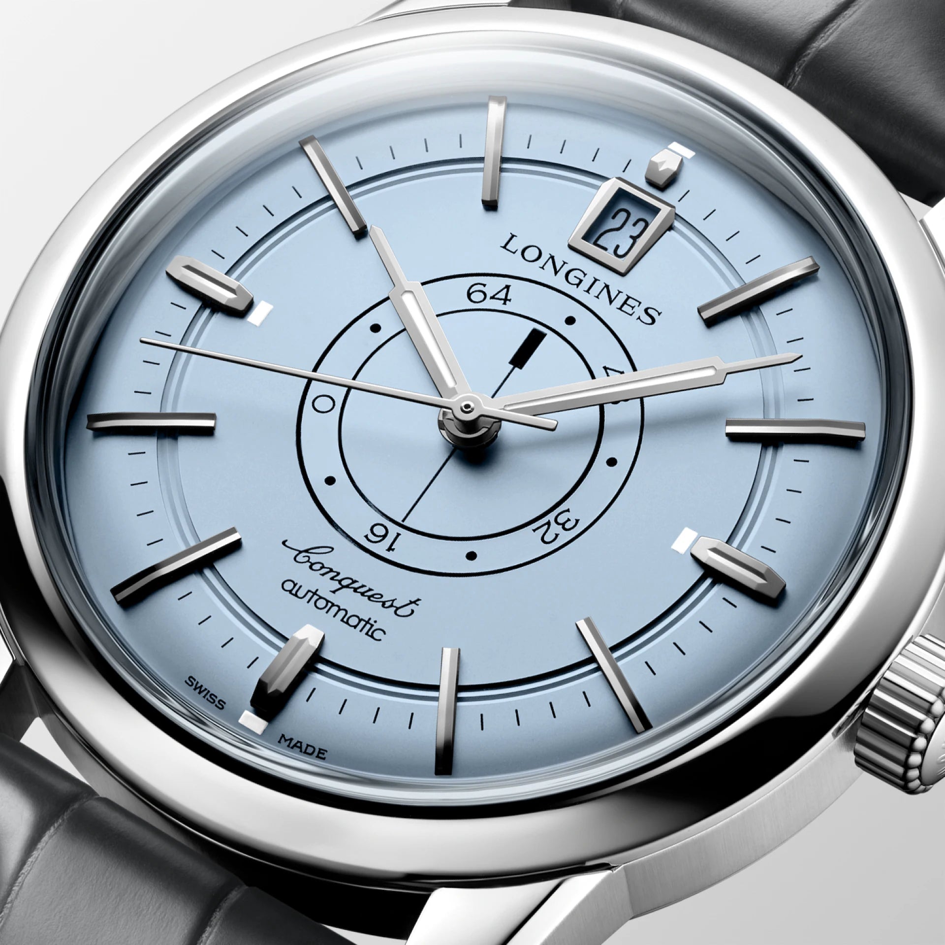 front dial View of Longines Conquest Heritage Central Power Reserve 38mm L16484922