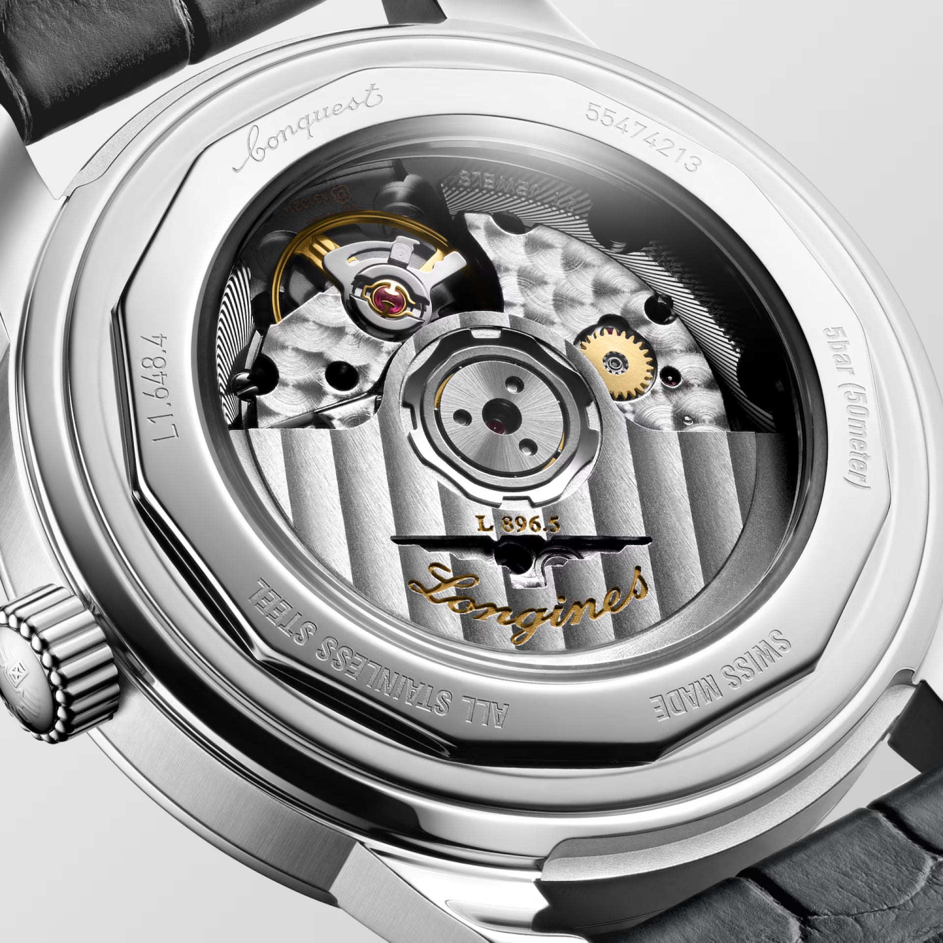 Back view of Longines Conquest Heritage Central Power Reserve 38mm L16484922