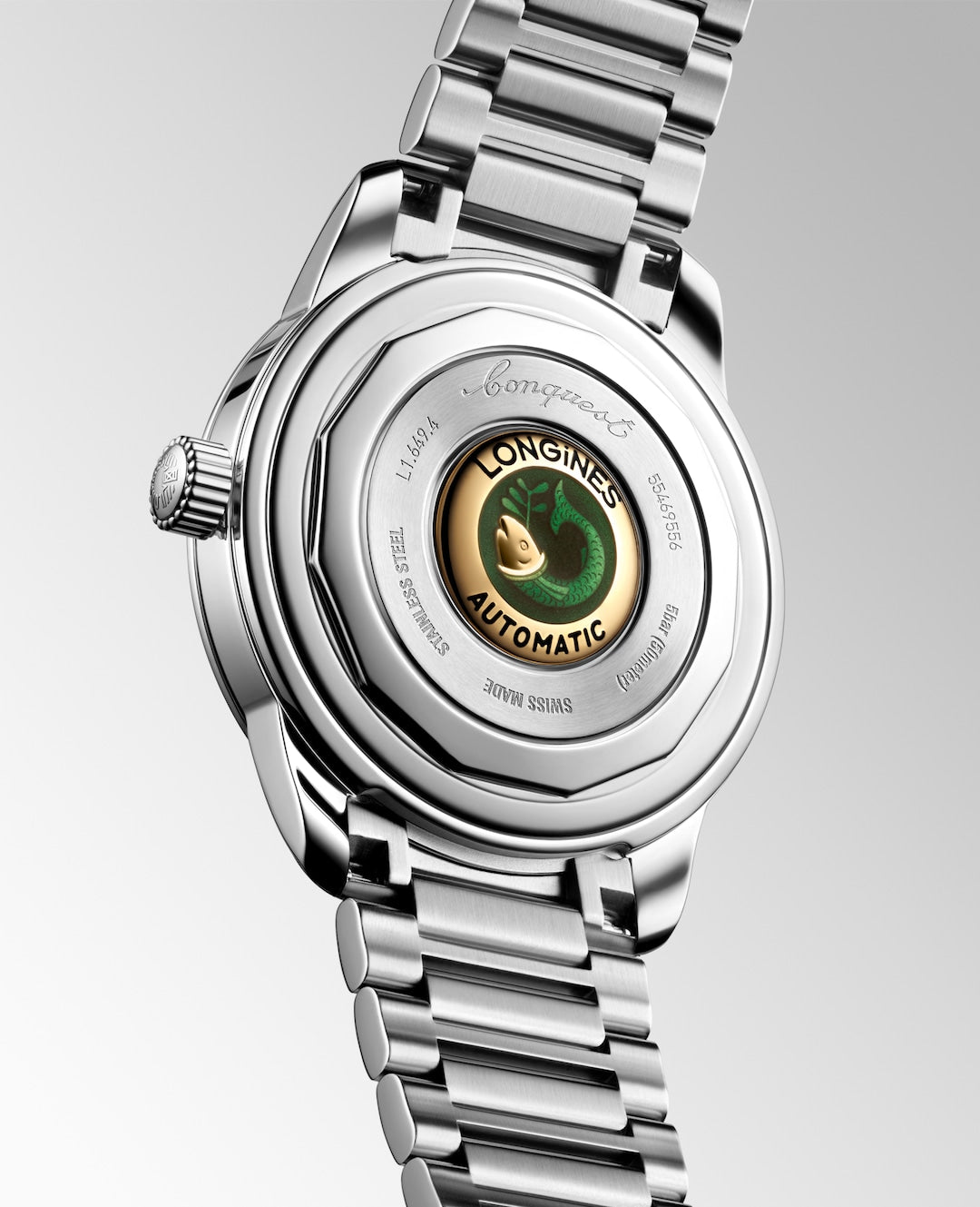 Back angle view of Longines Conquest Automatic 38mm L16494926