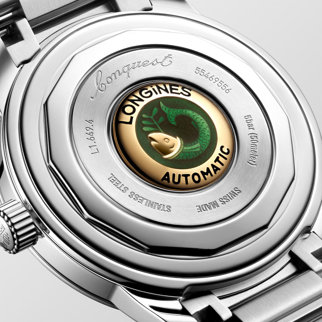 Back view of Longines Conquest Automatic 38mm L16494926