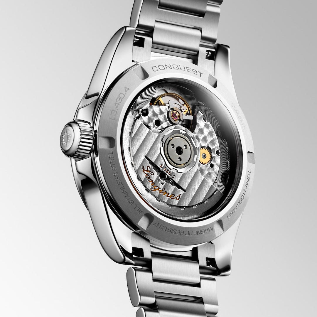 Longines Conquest Mother of Pearl with Diamonds 34mm L34304876 Caseback
