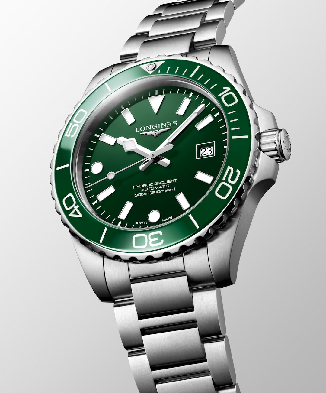 L37884066 | Longines HydroConquest Frosted Green Dial Automatic