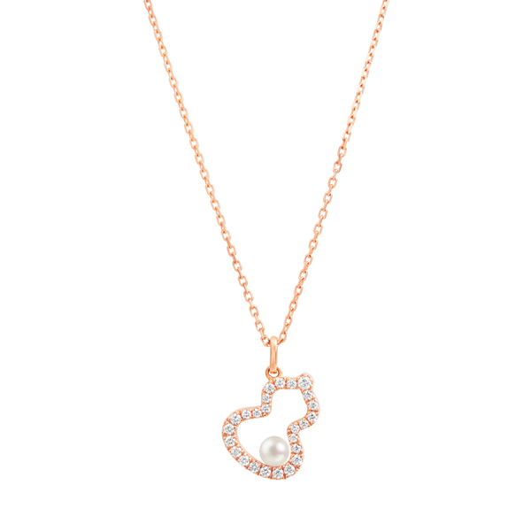 Qeelin Wulu Petite Necklace with Pearl